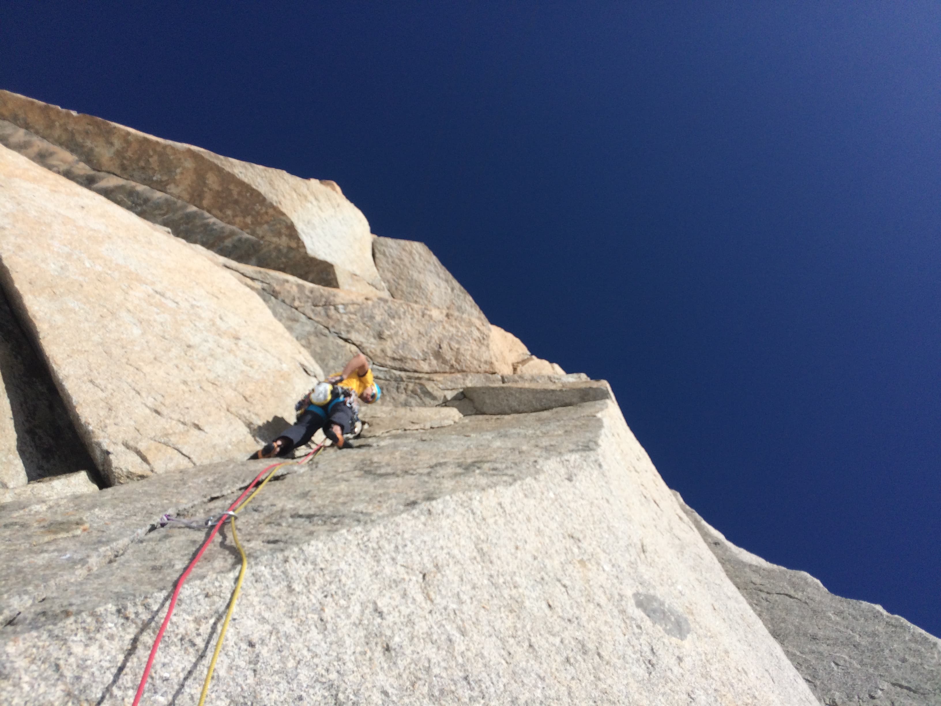 Jany, Chamonix, Aiguille du Midi, Contamine 7a+, rockbusters.net 1.JPG